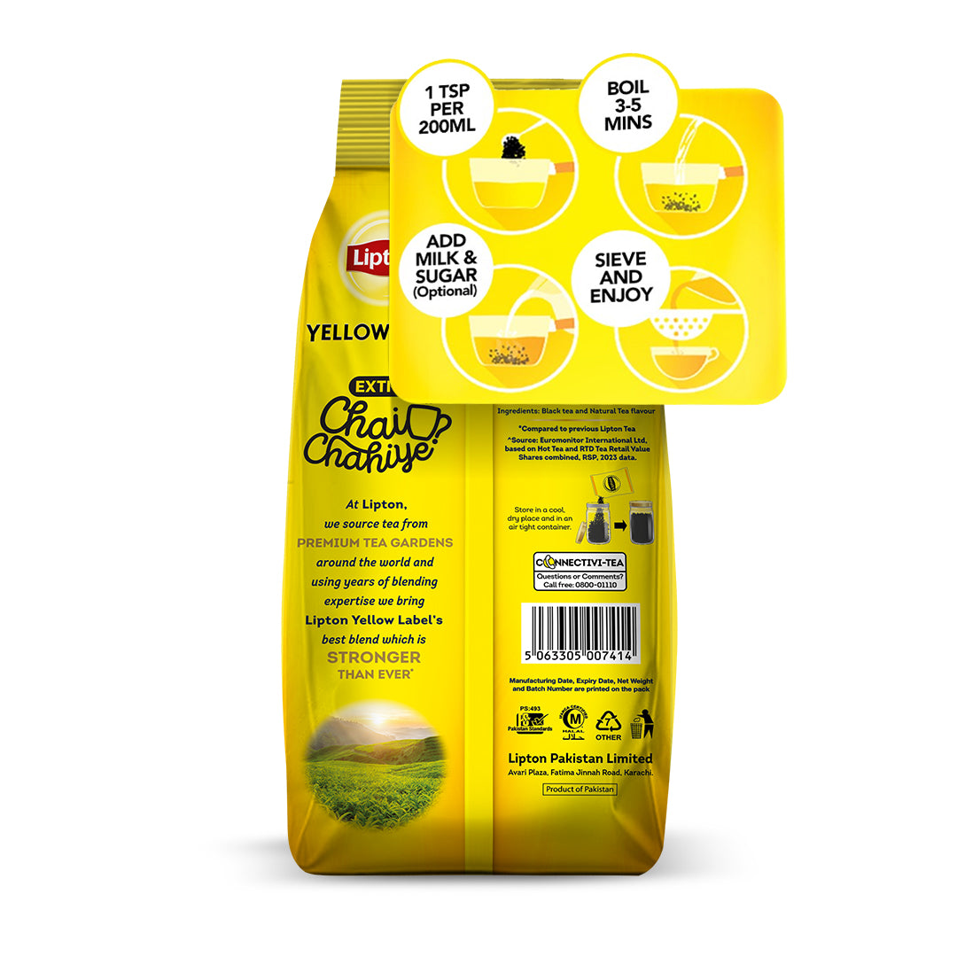 LIPTON YELLOW LABEL BLACK TEA 900 GM