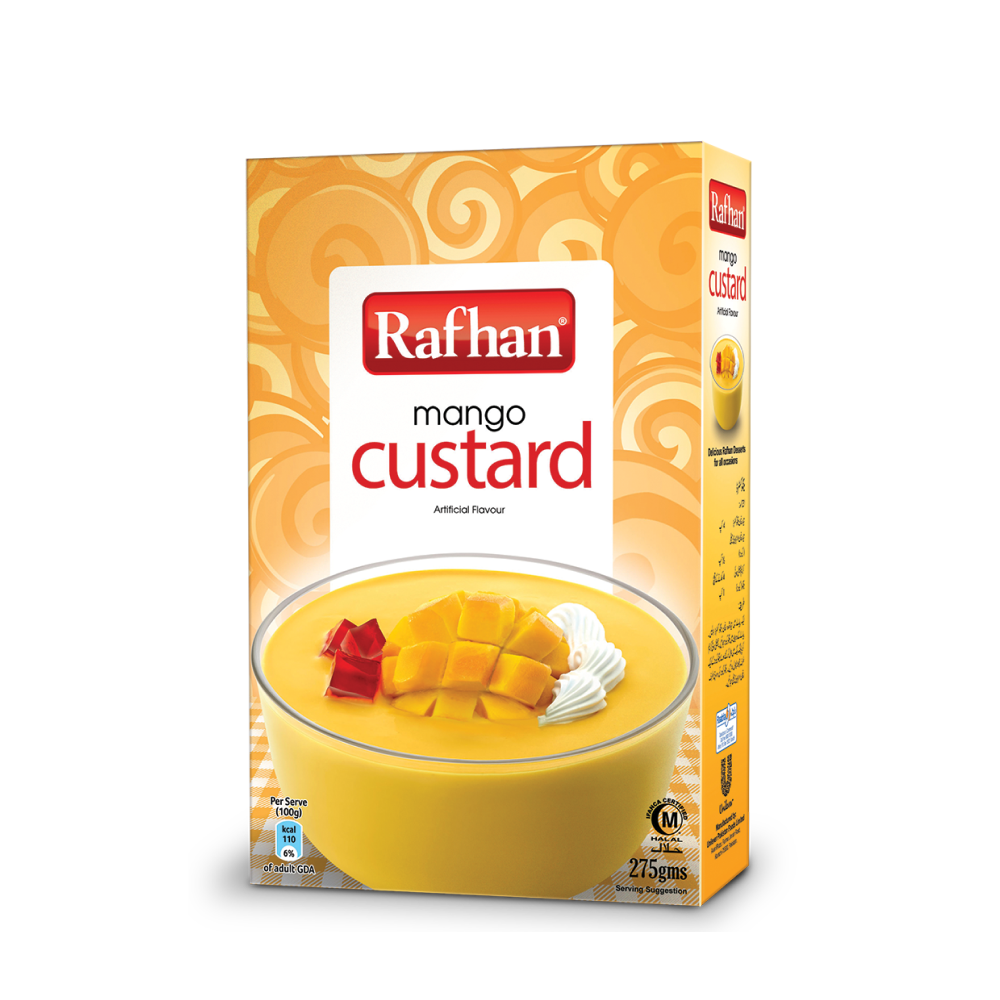 RAFHAN CUSTARD POWDER MANGO 275 GM