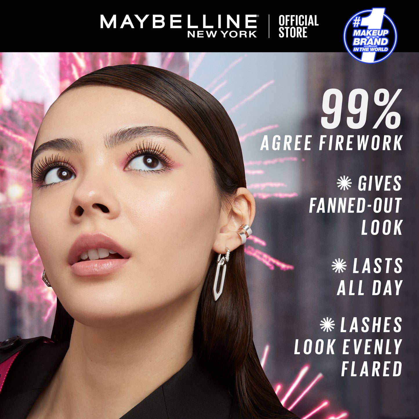 MAYBELLINE LS FIREWORK MASCARA VERY BLACK AS X