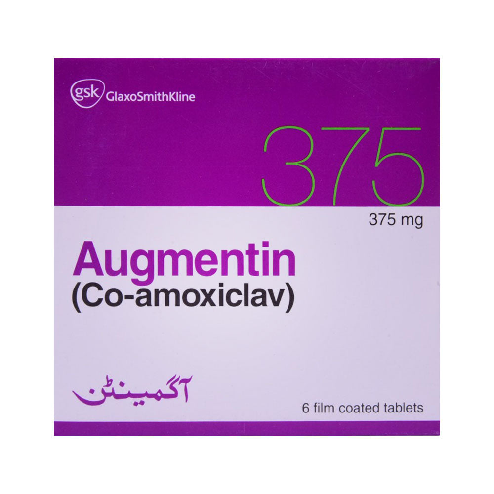 AUGMENTIN 375MG TAB 6S