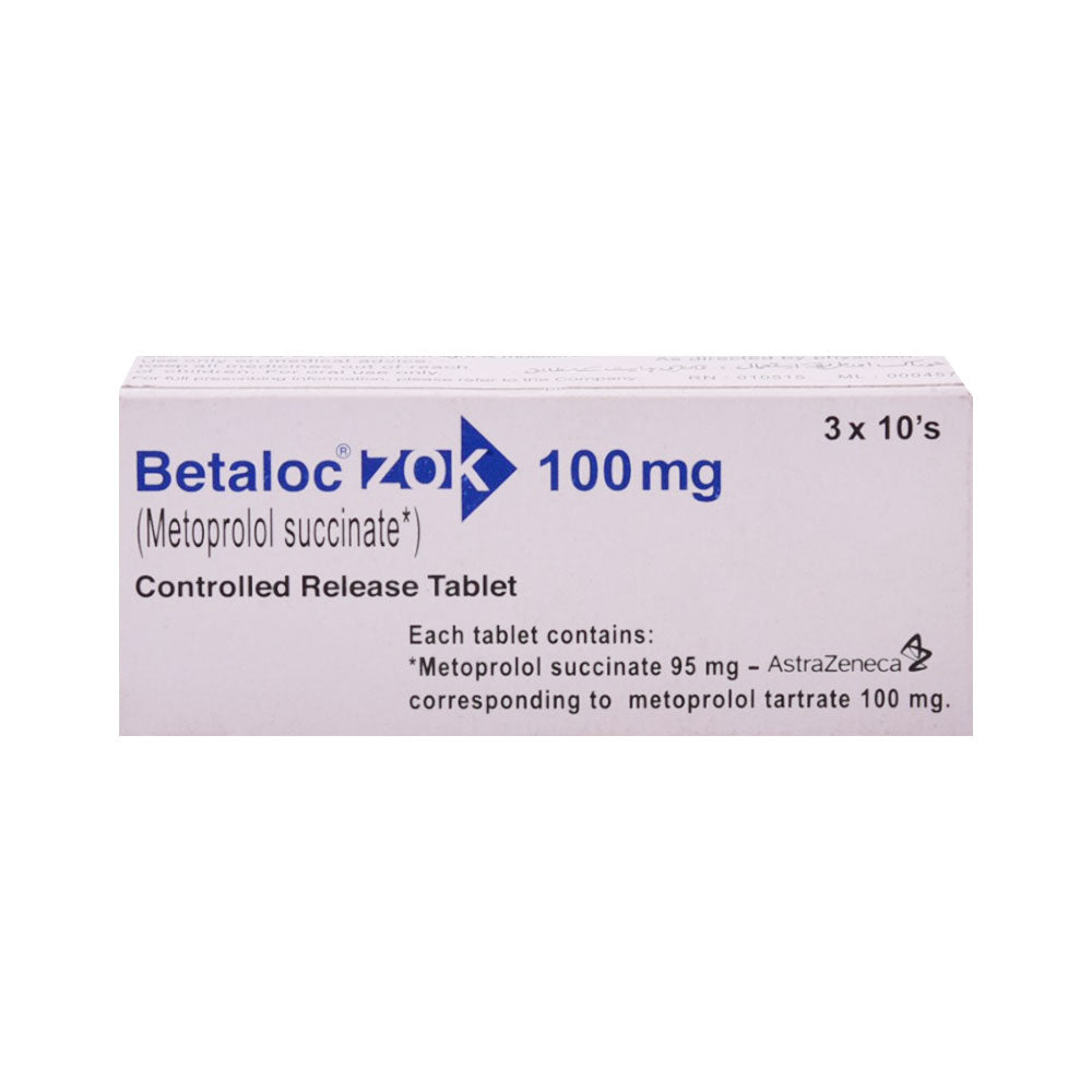 BETALOC ZOK 100MG TAB