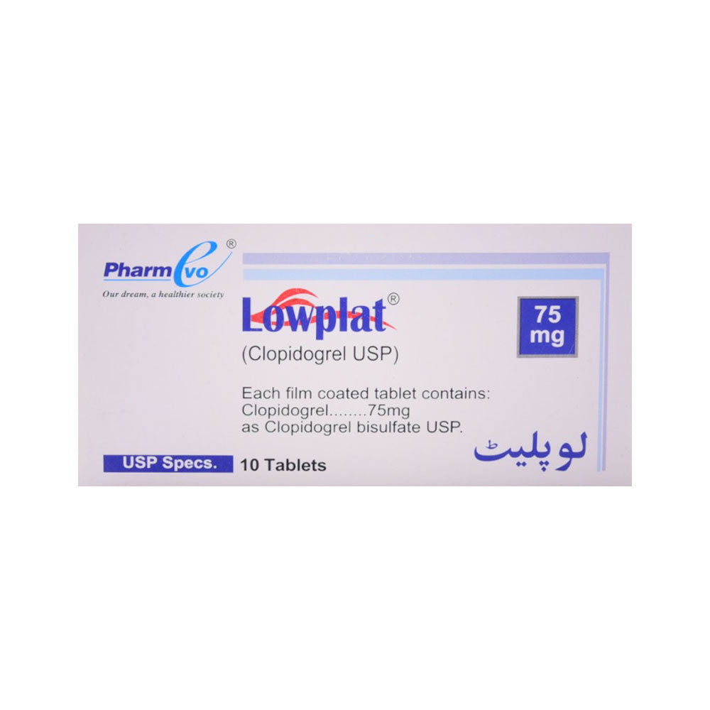 LOWPLAT 75MG TAB 10S – Al-Fatah