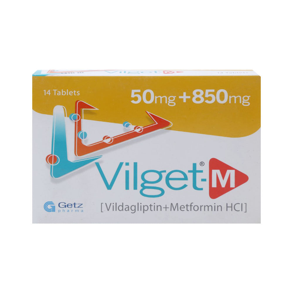 VILGET M 50/850MG TAB 14S
