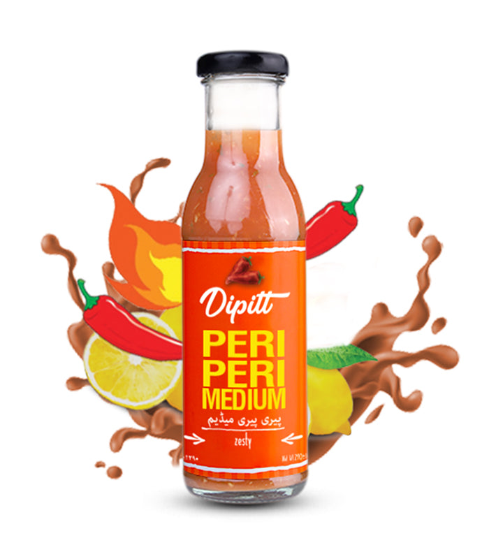 DIPITT PERI PERI MEDIUM SAUCE BOTTLE 300GM