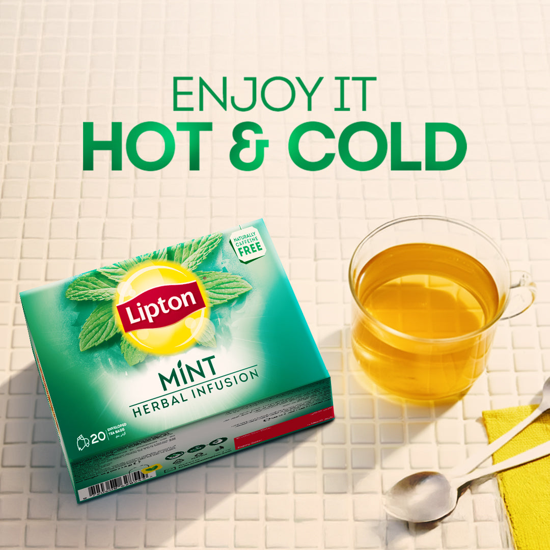 LIPTON INFUSIONS MINT TEA BAG 20S