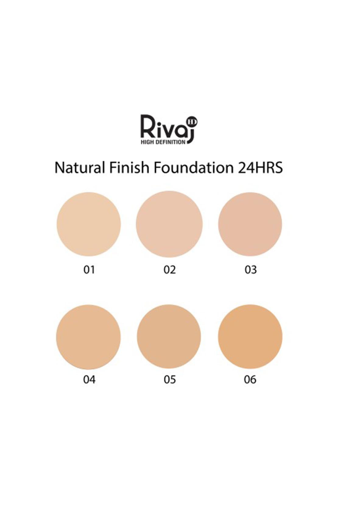 RIVAJ HD NATURAL FINISH 24HRS FOUNDATION 30 ML