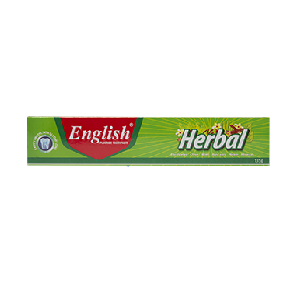 ENGLISH HERBAL FLUORIDE TOOTHPASTE 135 GM – Al-Fatah
