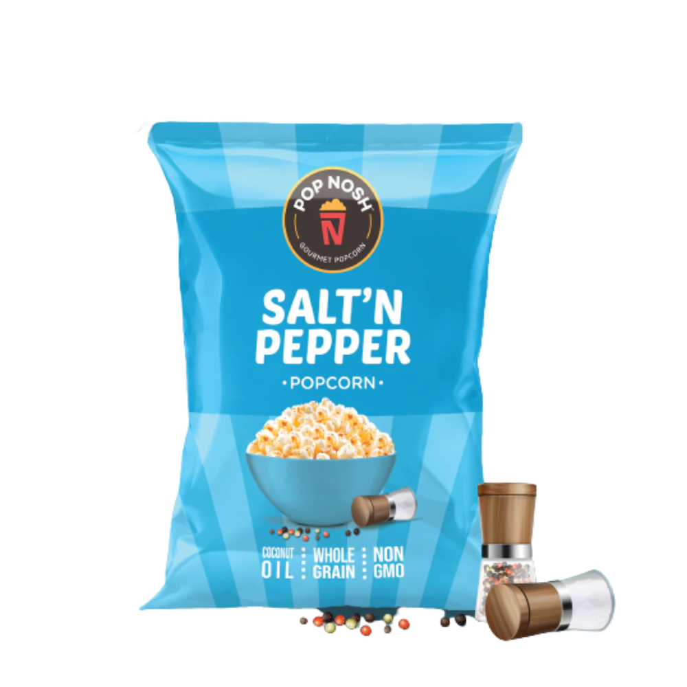 POPNOSH SALT N PEPPER POPCORN 20GM