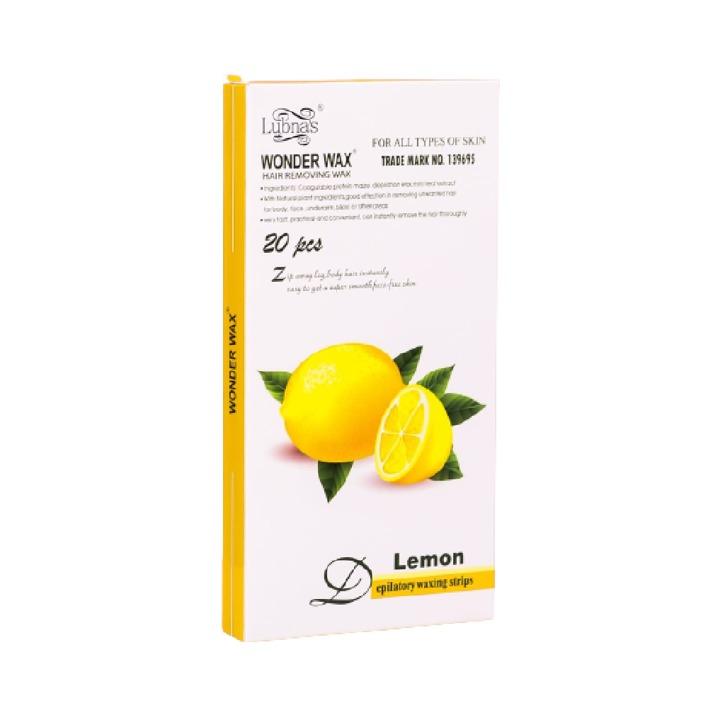 LUBNAS WONDER WAX STRIPS LEMON HAIR REMOVING 20S