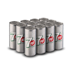 7 UP FREE LOCAL CAN 250 ML-CARTON