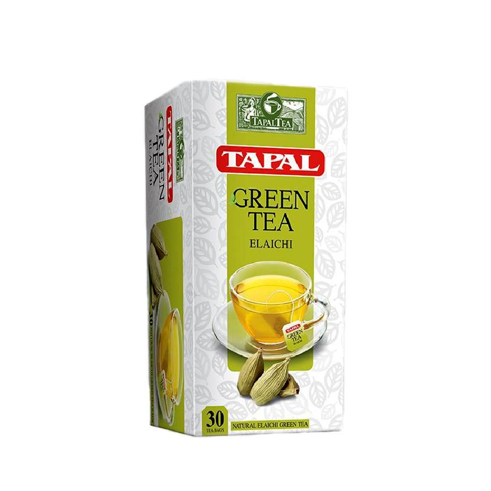 TAPAL GREEN TEA BAGS ELAICHI 30 BAGS 45 GM
