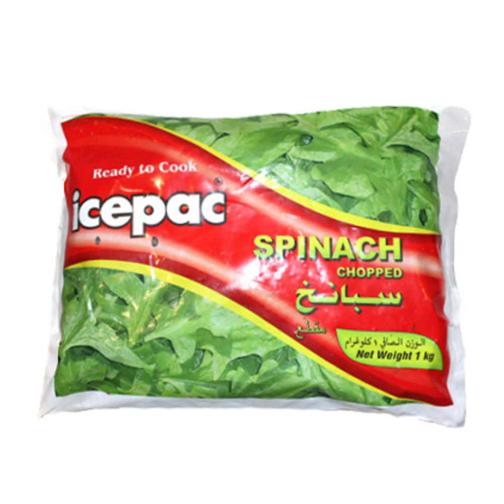 ICEPAC SPINACH CUT 1KG BASIC