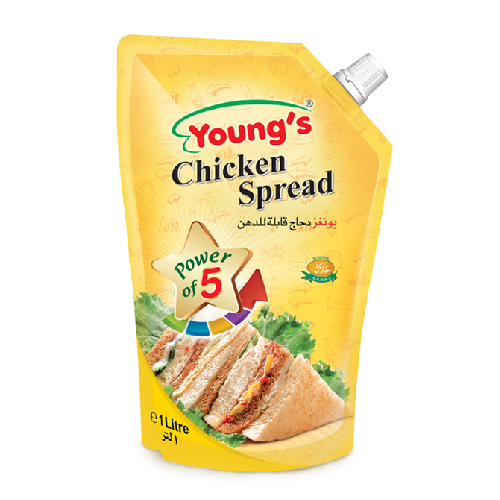 YOUNGS CHICKEN SPREAD POUCH 1 LTR