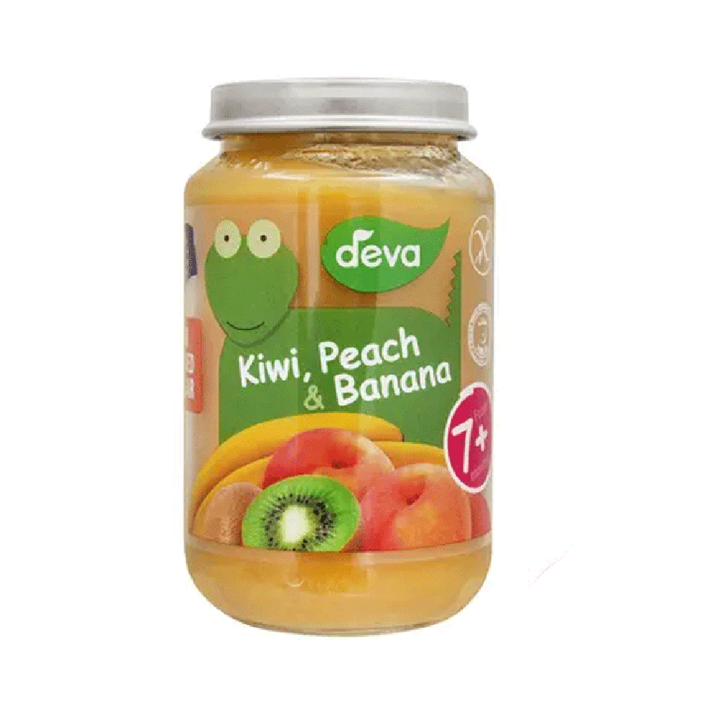 DEVA BABY FOOD KIWI PEACH & BANANA 7+MONTHS 200 GM