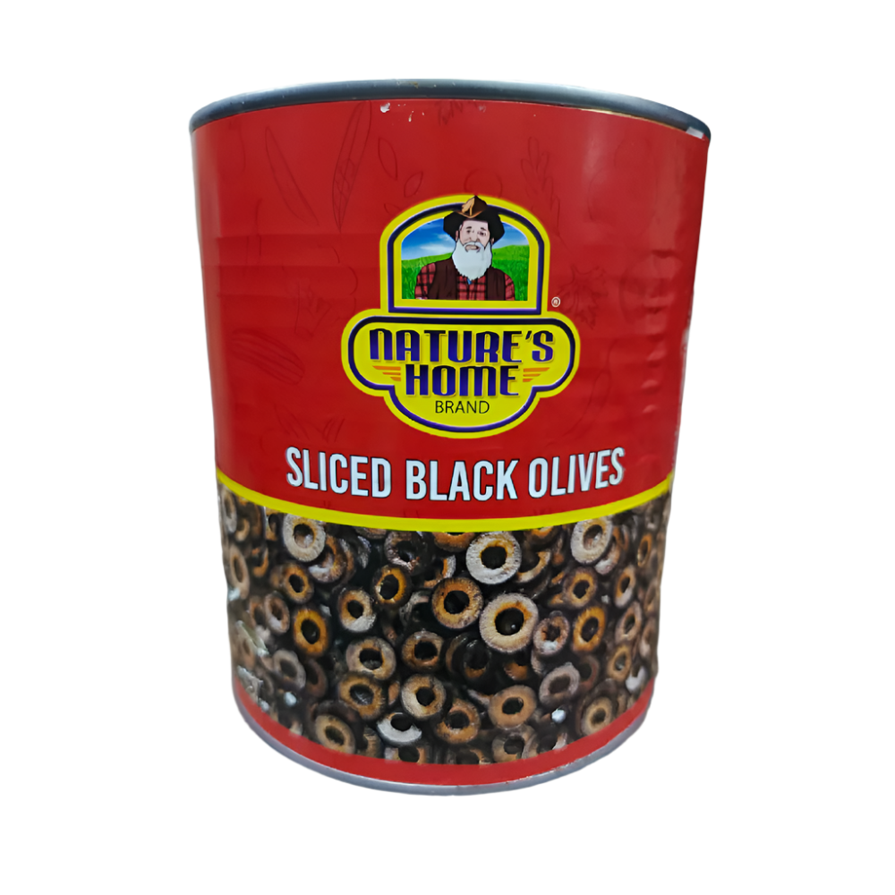 NATURES OWN BLACK OLIVES SLICED TIN 3 KG