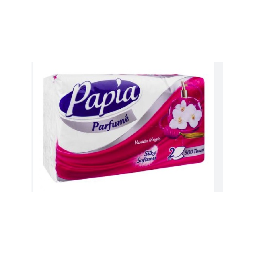 PAPIA TISSUES PARFUMEVANILLA MAGIC SILKY SOFTNESS 2PLY