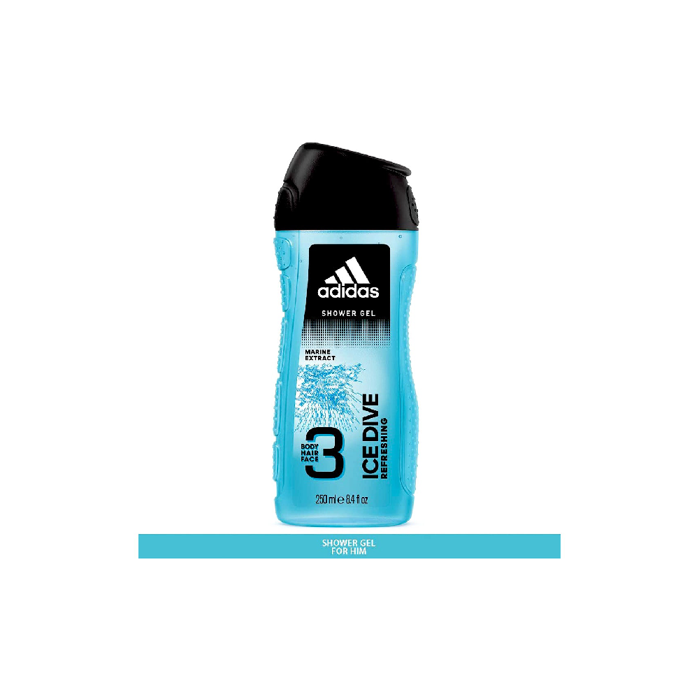 ADIDAS SHOWER GEL ICE DIVE REFRESHING 3IN1 250 ML