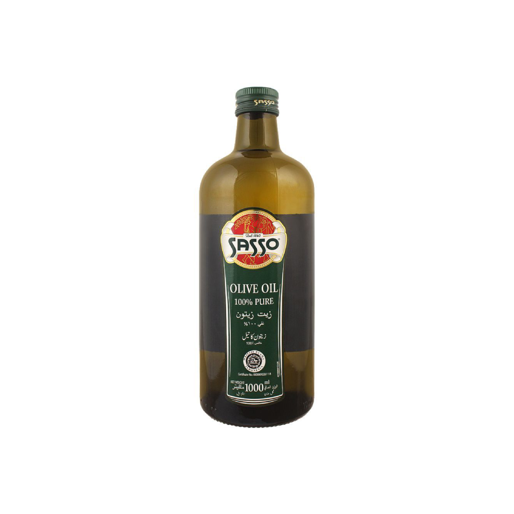 SASSO OLIVE OIL BOTTLE 1 LTR