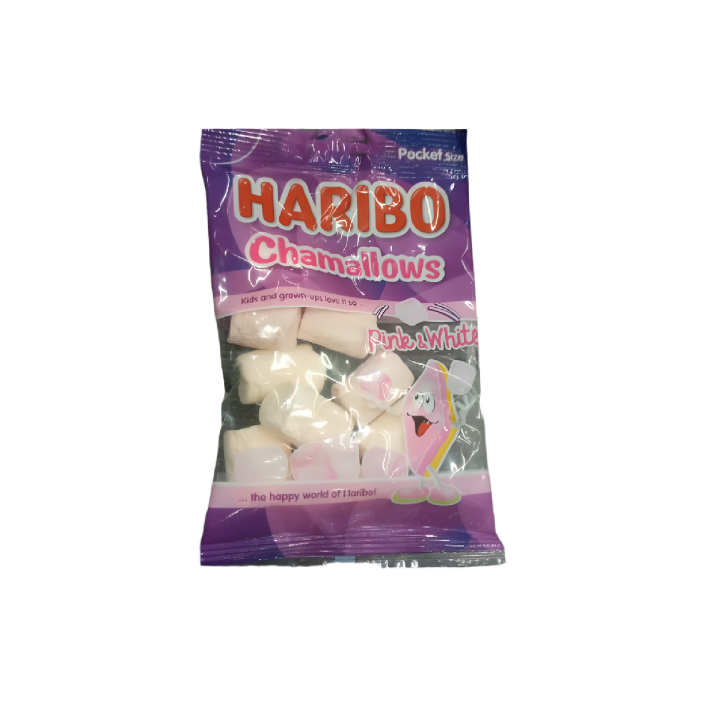 HARIBO PINK AND WHITE CHAMALLOW 25GM