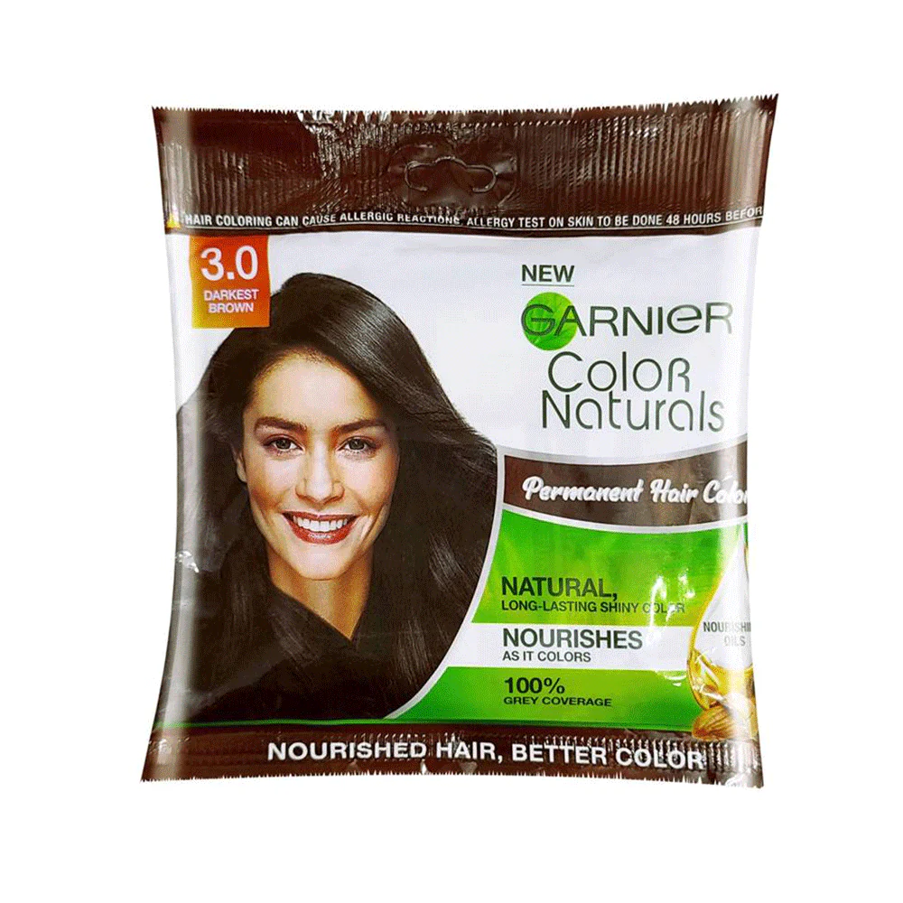 GARNIER COLOR NATURALS 3.0 DARKEST BROWN 20ML+20GM