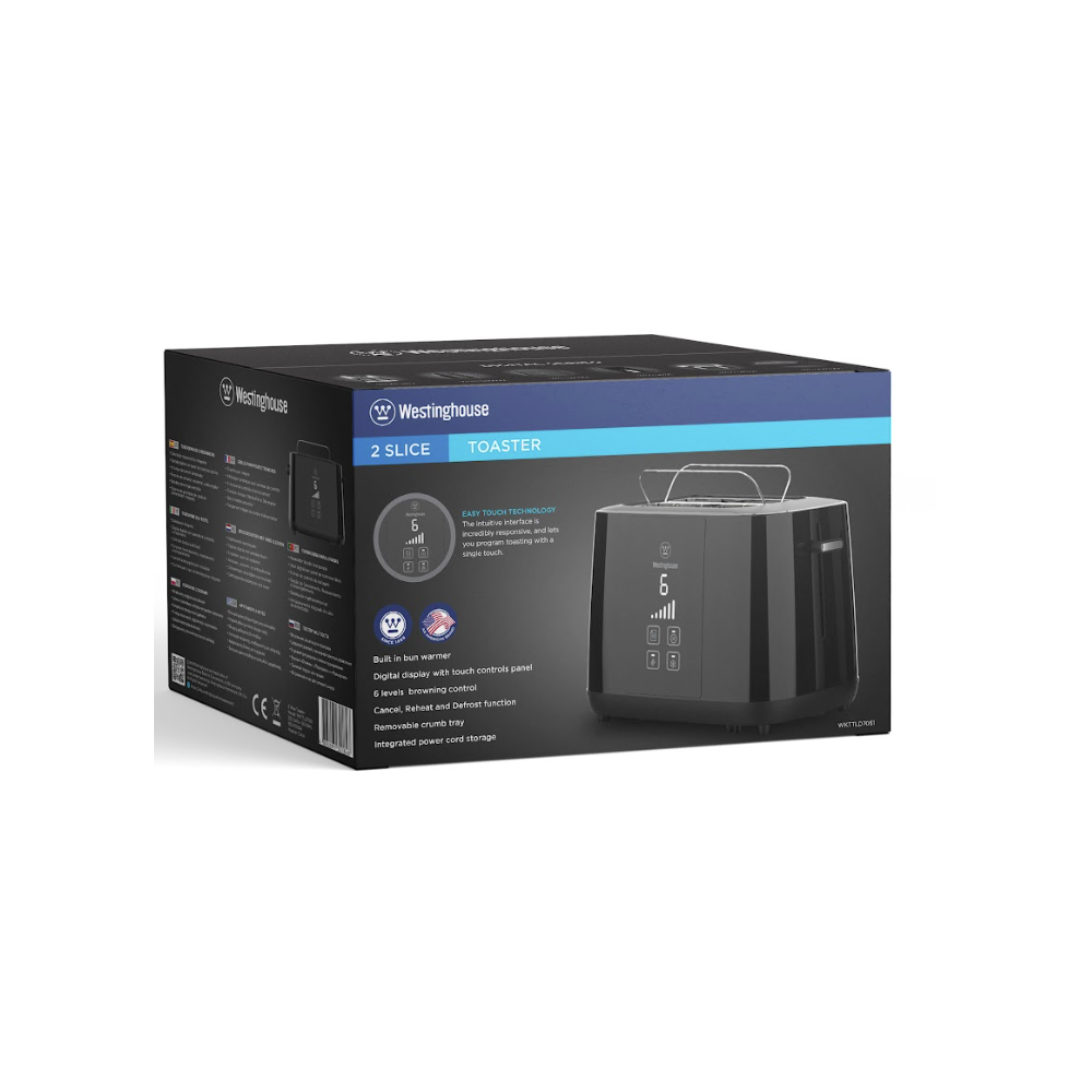 WESTINGHOUSE 2 SLICE TOASTER DIGITAL WKTLD7051