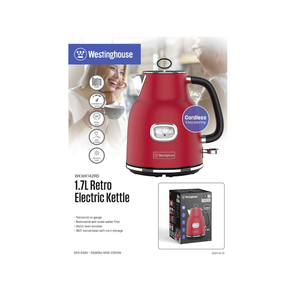 WESTINGHOUSE ELECTRIC KETTLE WKWK142RD