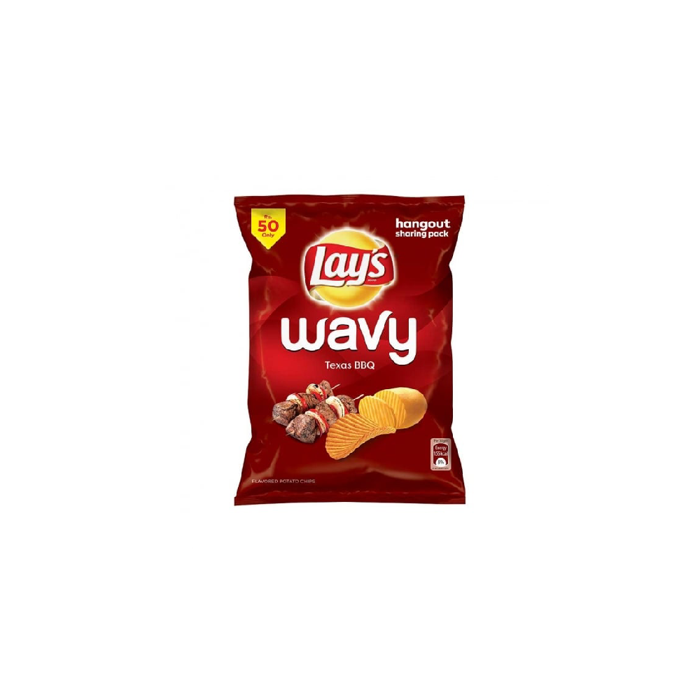 LAYS WAVY BBQ CHIPS 30 GM