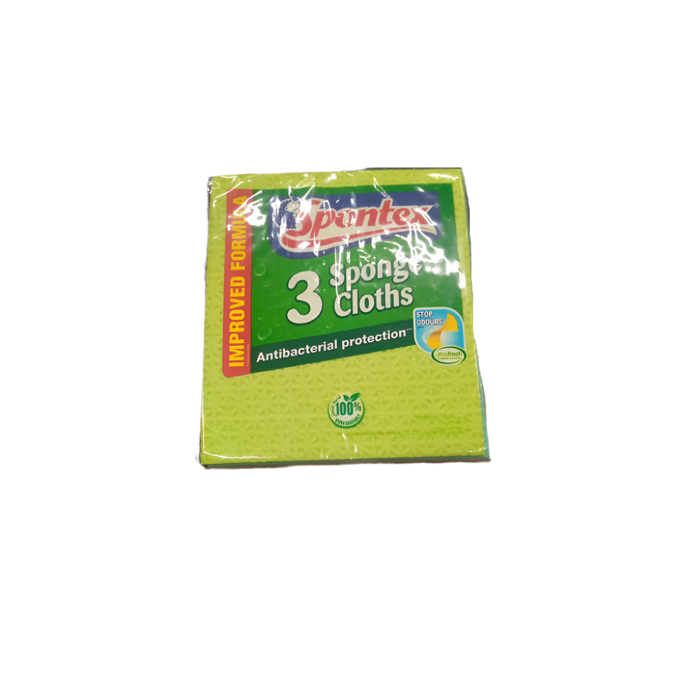 SPONTEX 3 SPONGE CLOTHS