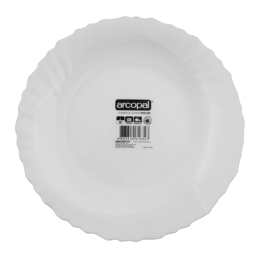 DISH LUMINARC ARCOPAL WHITE N2871