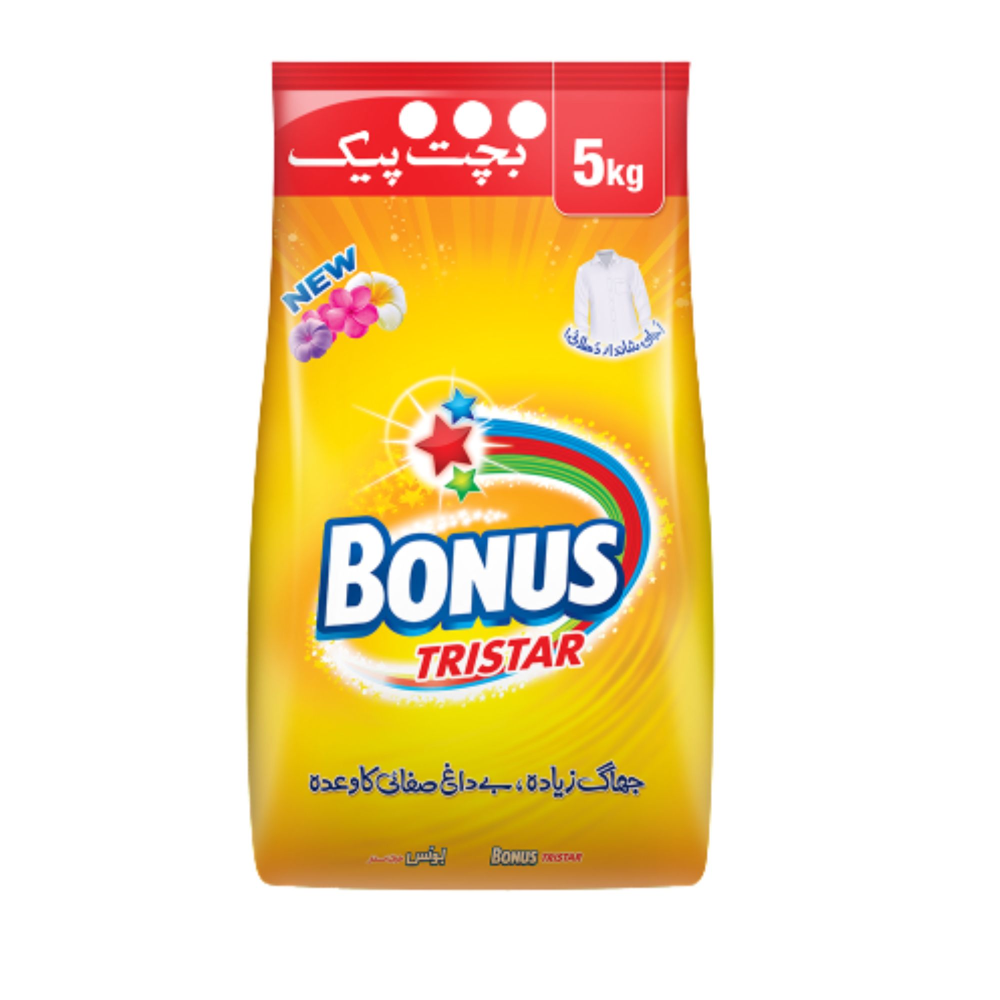 BONUS TRI STAR WASHING POWDER 5KG