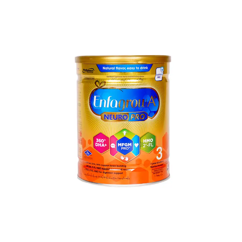 ENFAGROW MILK POWDER VANILLA A+ STAGE 3 TIN 380 GM