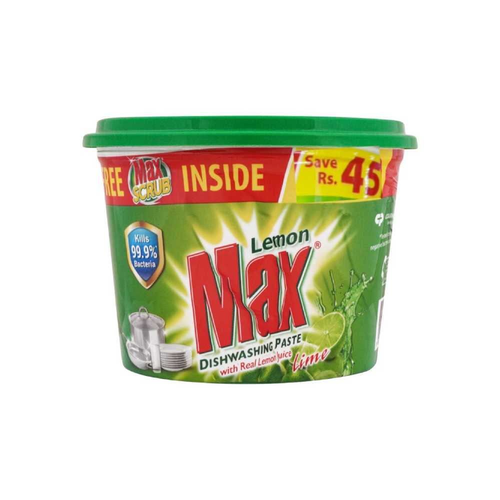 LEMON MAX DISHWASH PASTE GREEN 750 GM