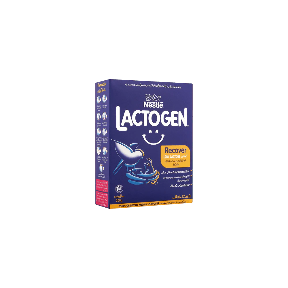 NESTLE LACTOGEN MILK POWDER RECOVER LOW LACTOSE 200 GM