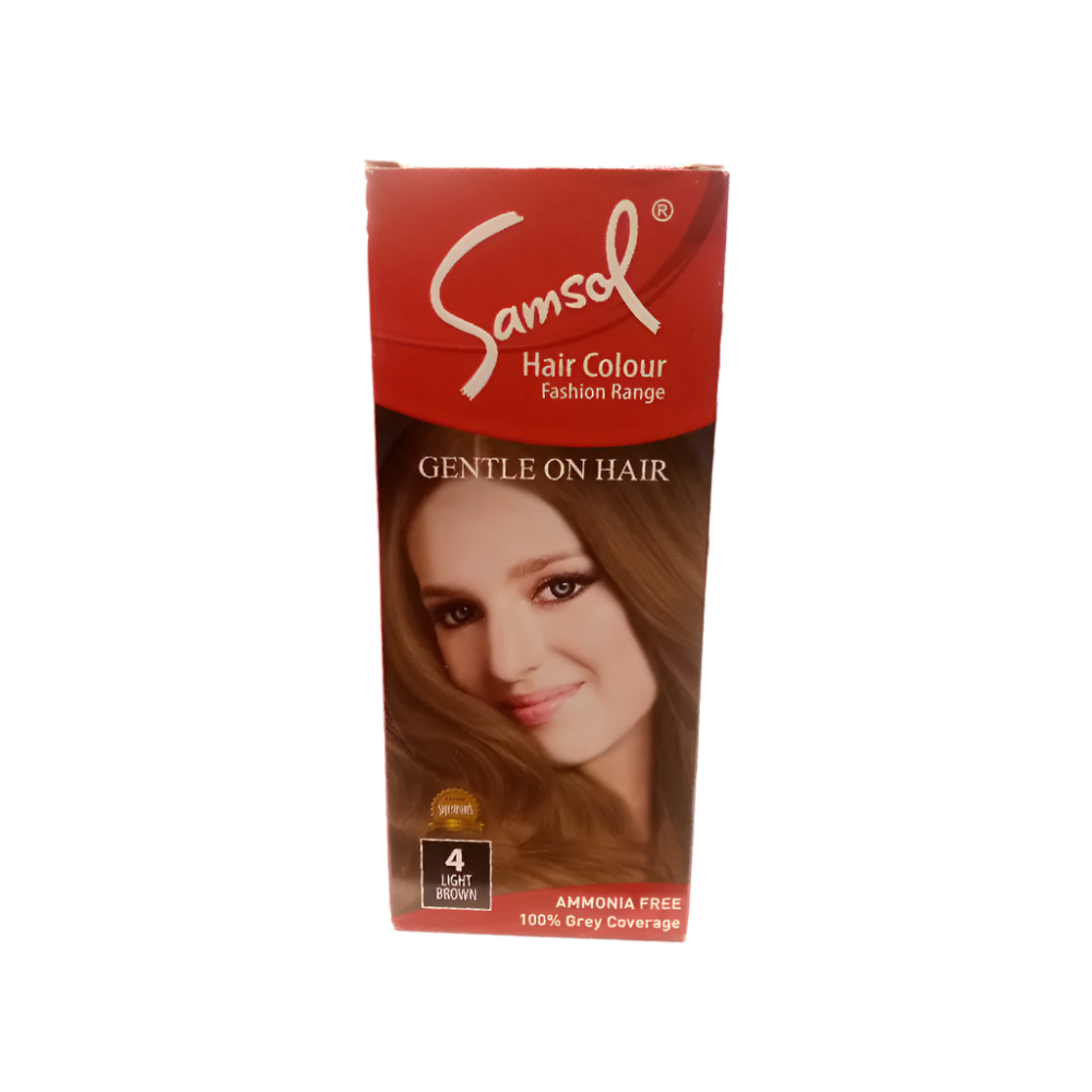 SAMSOL HAIR COLOR 4 LIGHT BROWN