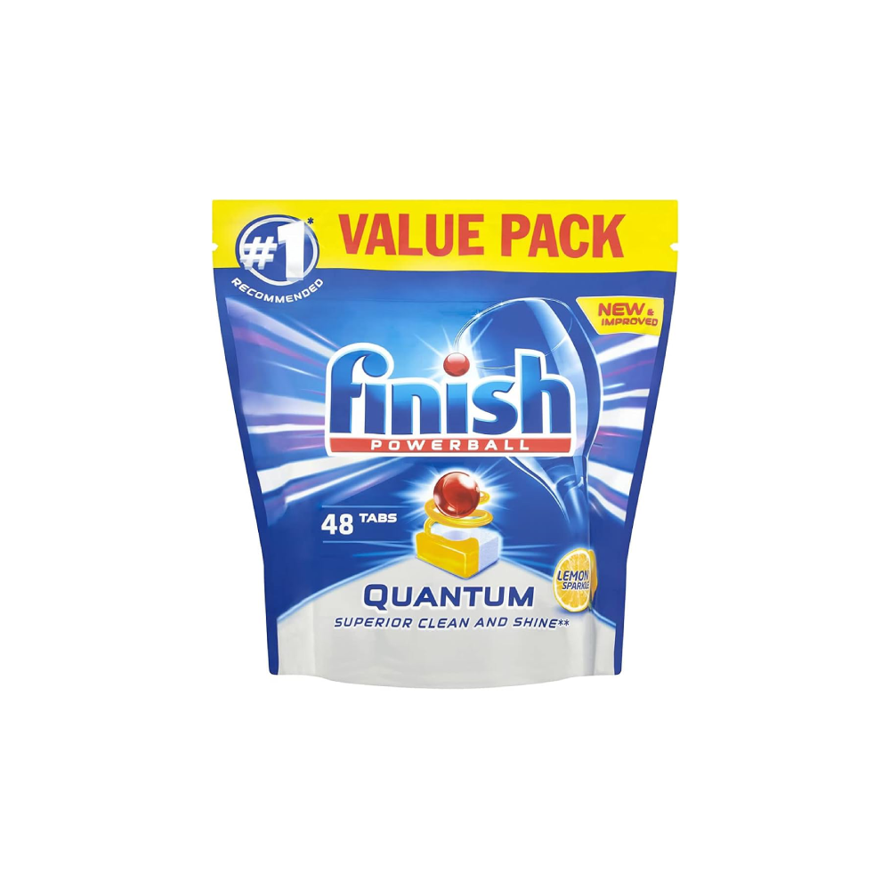 FINISH DISHWASHING POWER BALL LEMON SPARKLE 48 TABS 744 GM