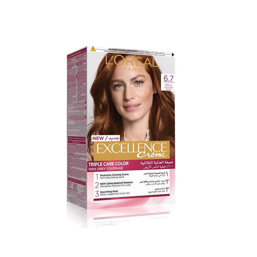 LOREAL EXCELLENCE CREME CHOCOLATE BROWN 6.7 PC