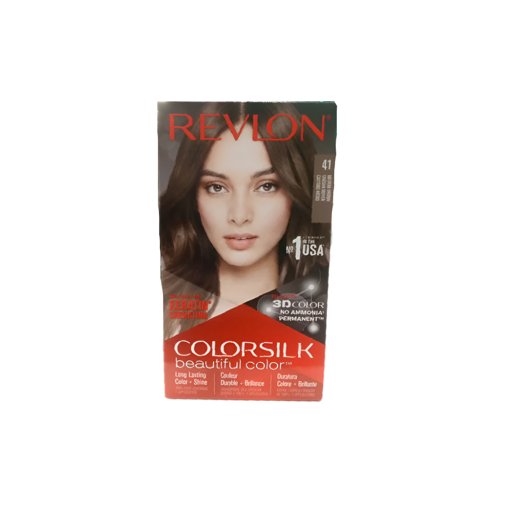 REVLON HAIR COLOR SILK MEDIUM BROWN 41