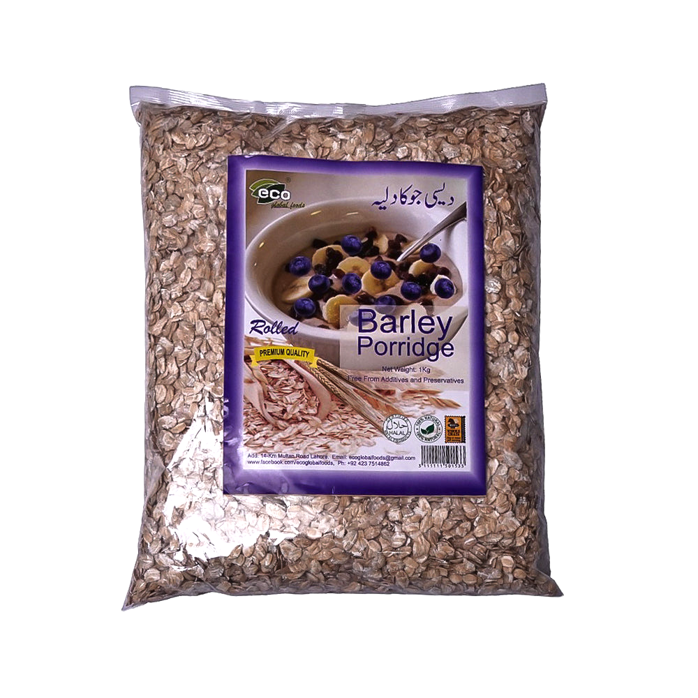 ECO ROLLED BARLEY PORRIDGE 1 KG