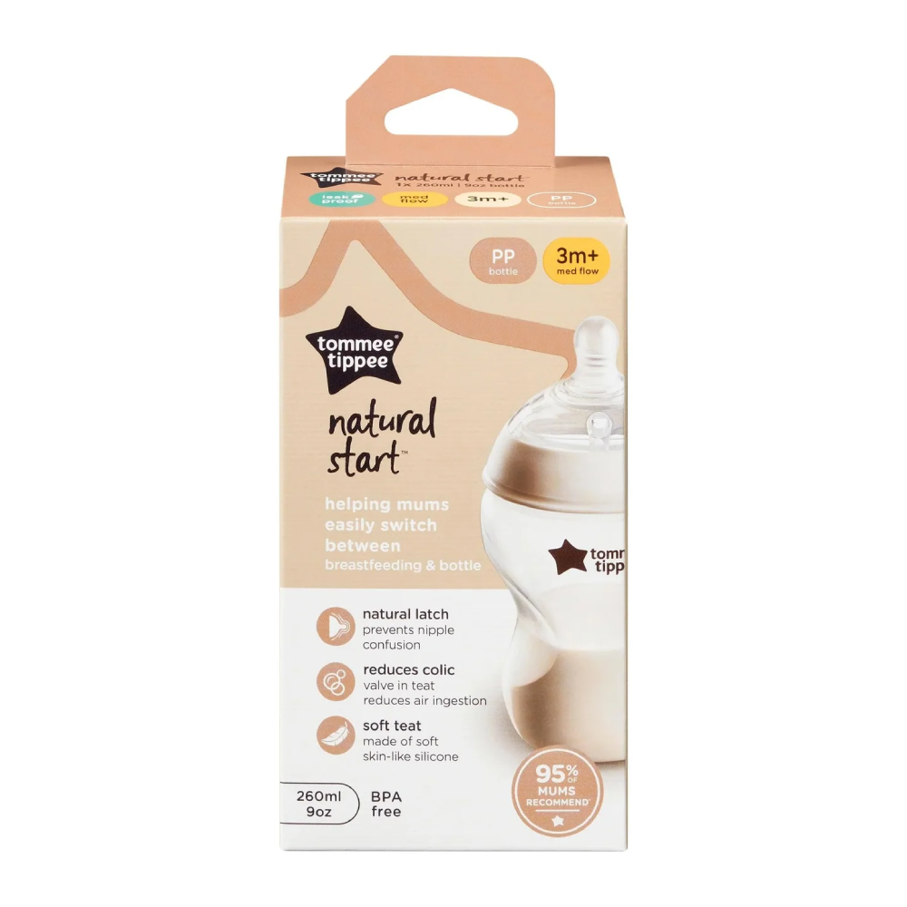 TOMMEE TIPPEE NATURAL START TINTED PP BOTTLE 260 ML