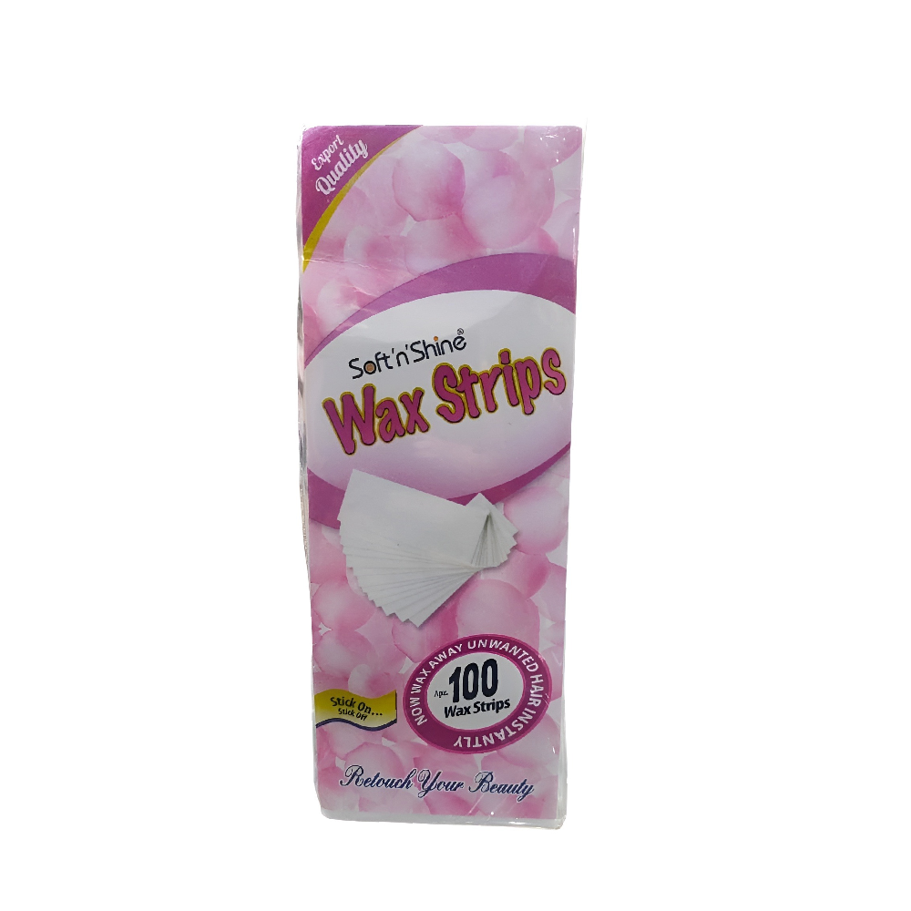 SOFT N SHINE WAX STRIPS 100PC