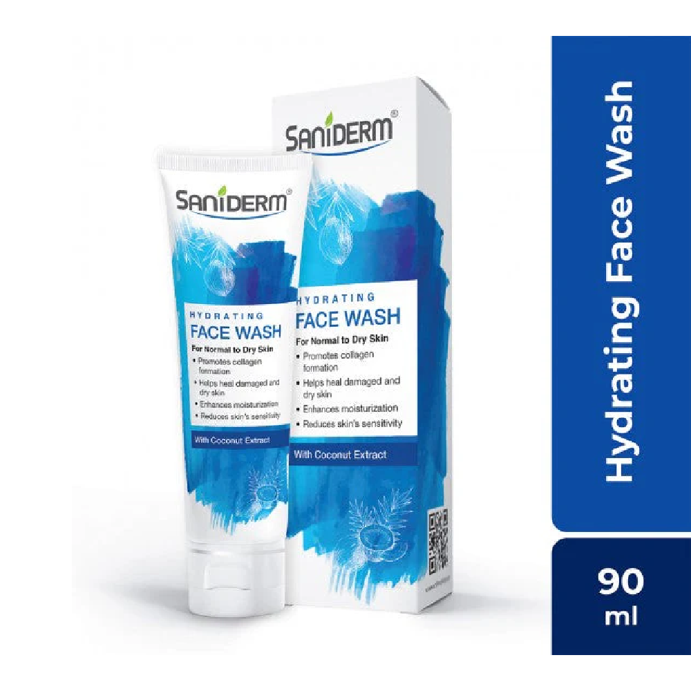 SANIDERM HYDRAYING FACE WASH COCONUT EXTRACT 90 GM