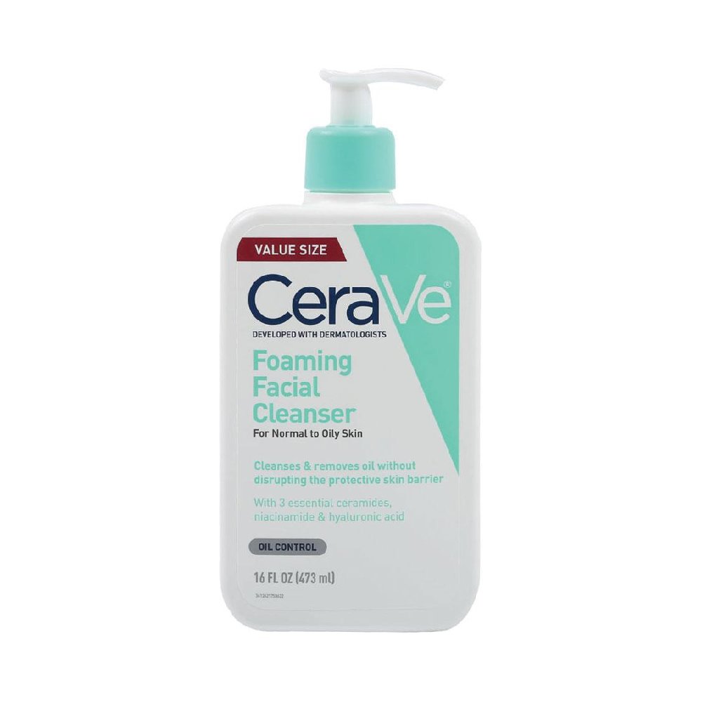 CERAVE FOAMING FACIAL CLEANSER FOR NORMAL TO OILY SKIN 473 M