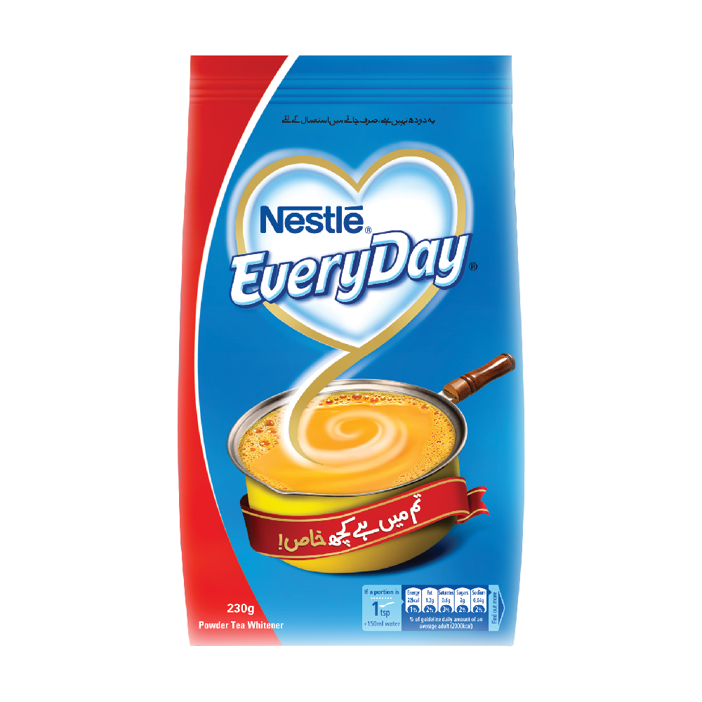 NESTLE EVERYDAY MILK POWDER TEA MIX POUCH 230 GM