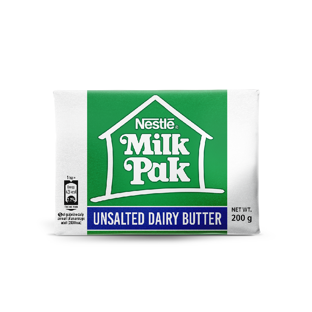 NESTLE MILK PAK DAIRY BUTTER UNSALTED 200 GM