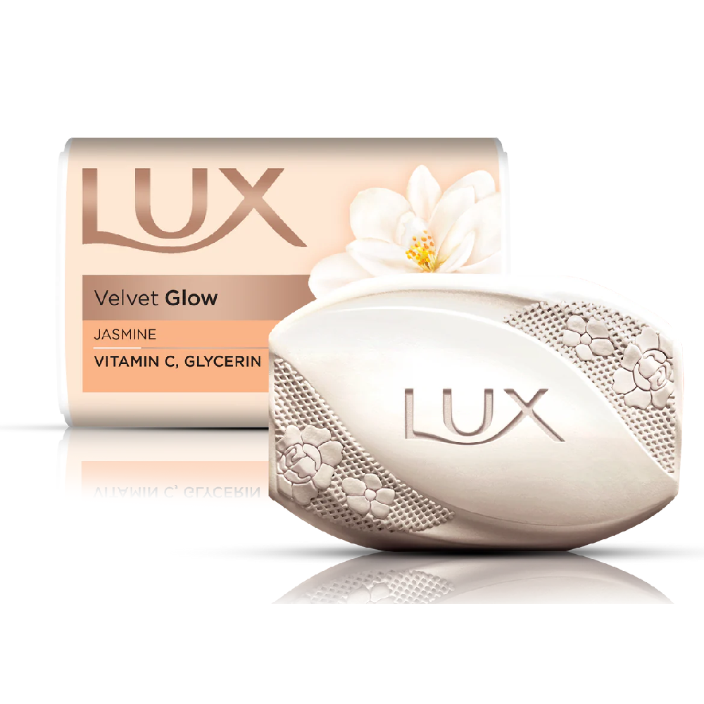 LUX SOAP VELVET GLOW JASMINE VITAMIN C GLYCERIN 98 GM