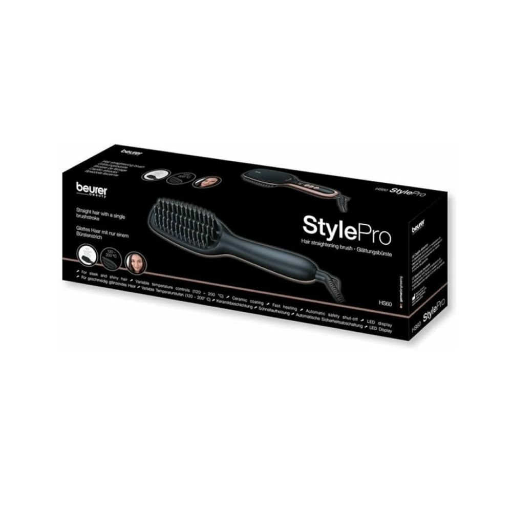 BEURER HAIR STRAIGHTNER BRUSH HS60