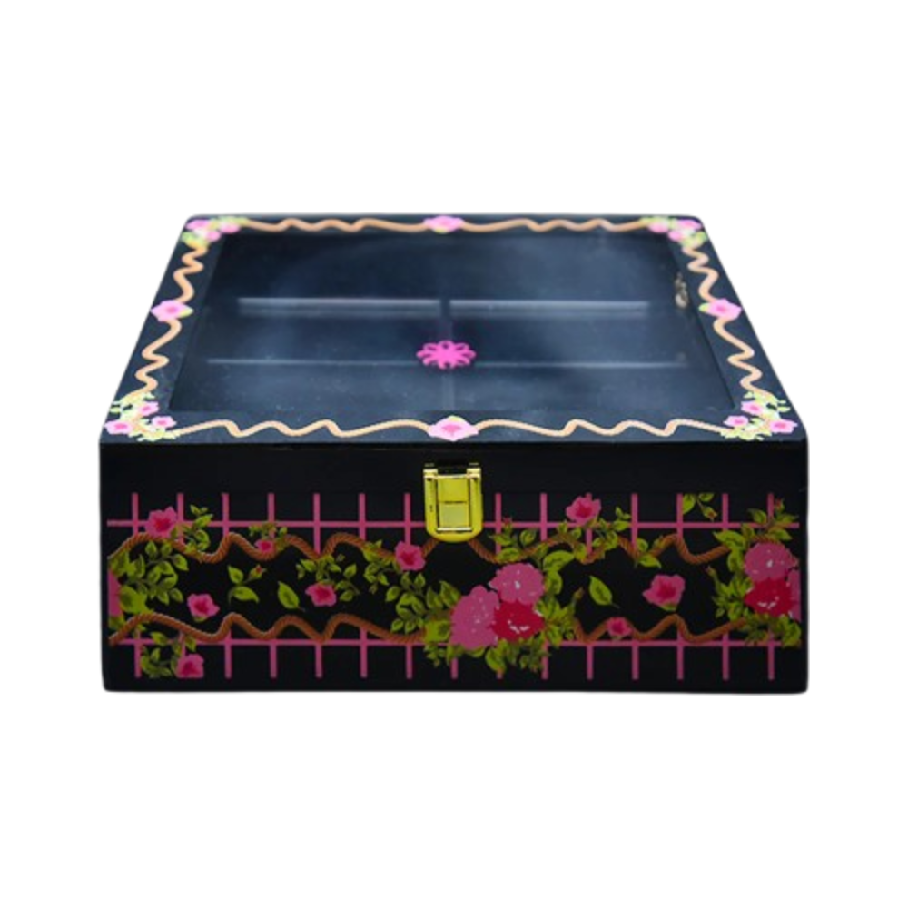 JEWELLERY BOX 8008 BLACK LARGE
