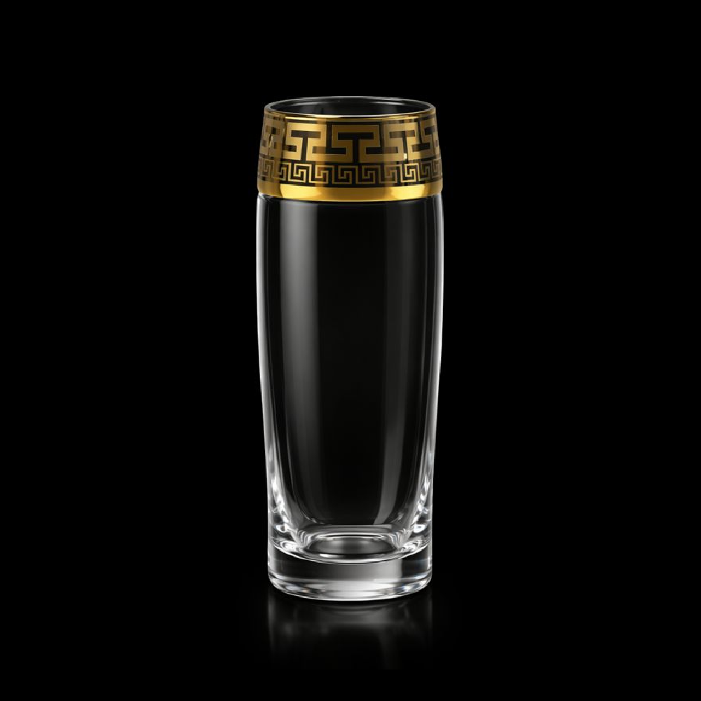GLASS BEER DOUBLE WALL GOLD SMAX  2192-085 (Pack 6)