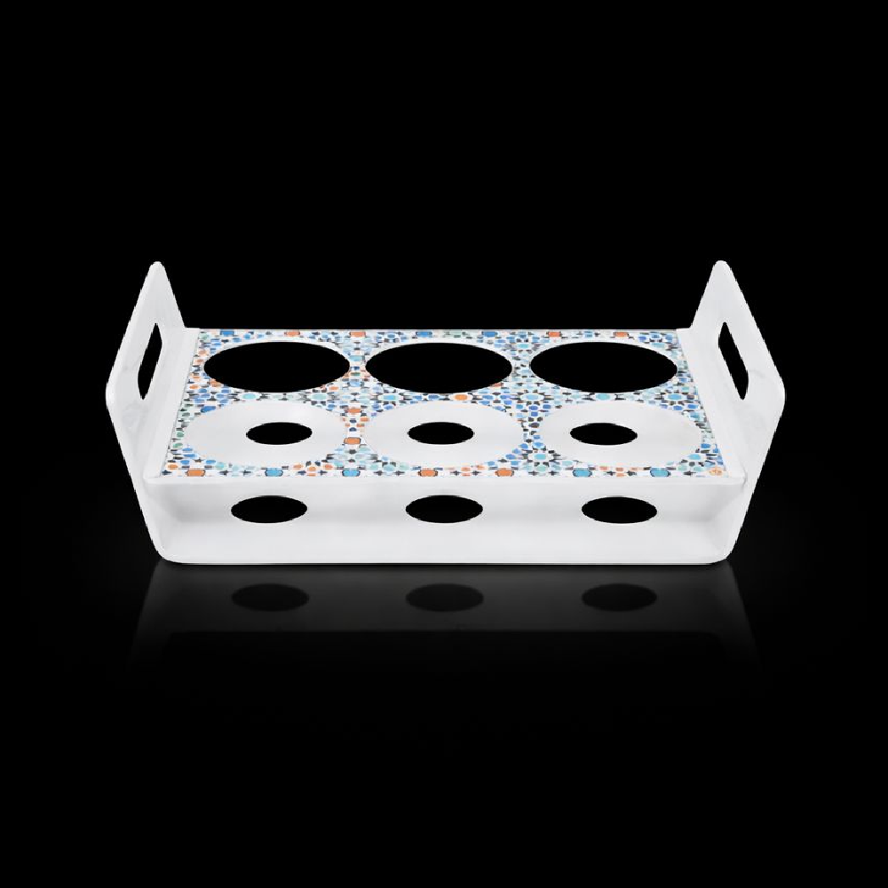 6 IN 1 GLASS HOLDER (MILKY WHITE
