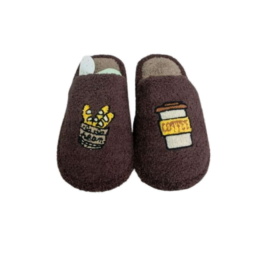 MEN CARPET SLIPPER IR 44-45 COFFEE 25-111 40-45